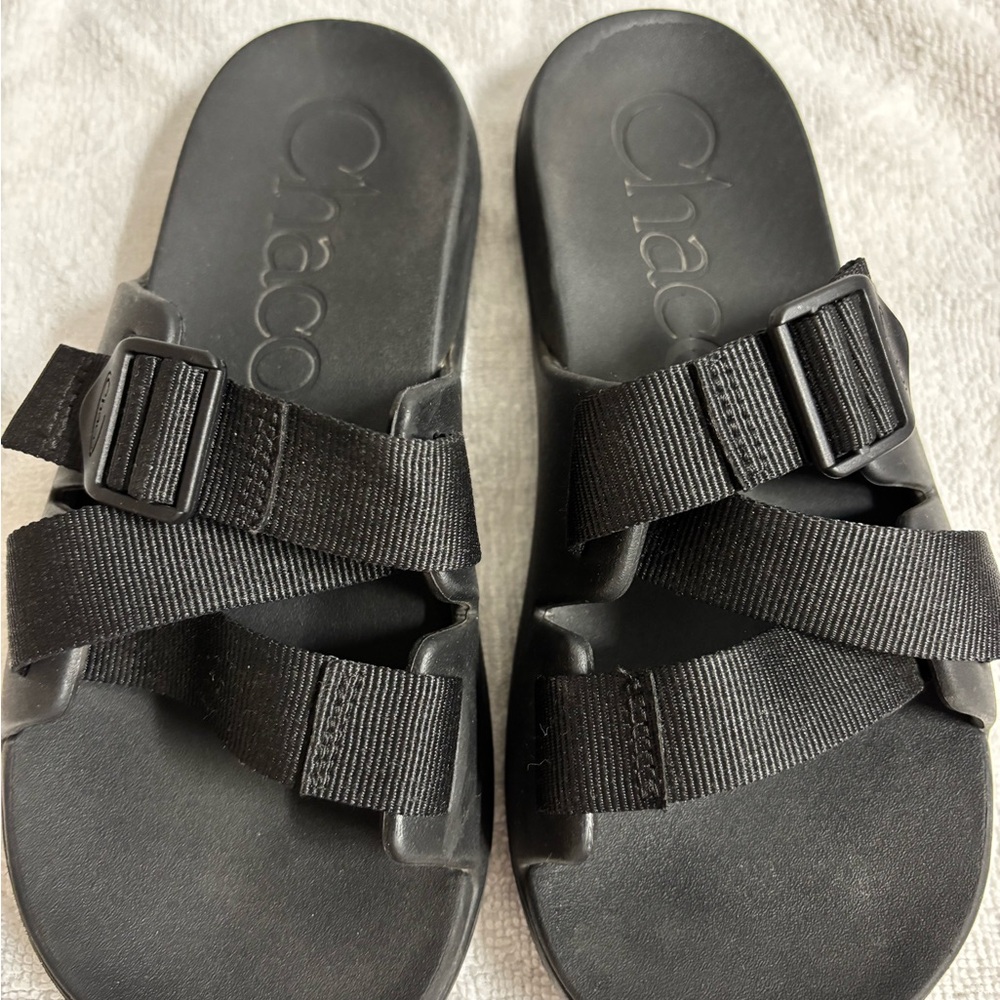 Chaco Chillos Black Slide Sandals